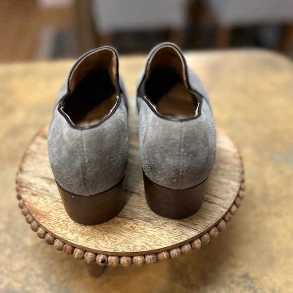Soft Velina Grey Modern Suede Loafers - Picture 6 of 10